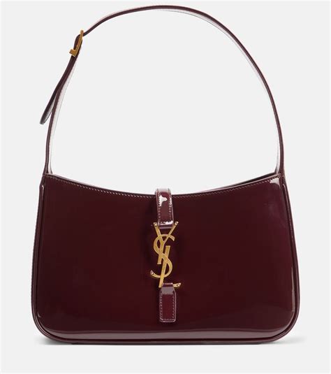 ysl dark red wine|Le 5 à 7 in patent leather .